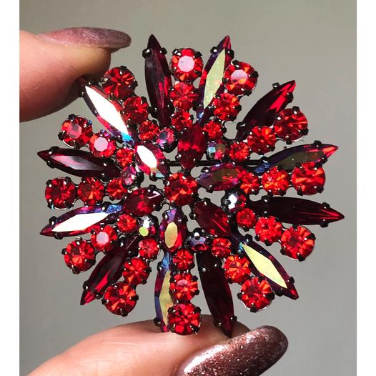 Sherman Siam Circle Brooch