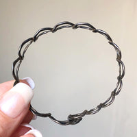 Sterling Silver Hammered Circles Bracelet