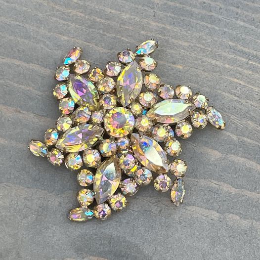 Sherman Aurora Borealis Star Brooch