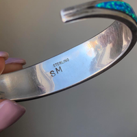 Native American Jewelry Navajo Opal Cuff Bracelet