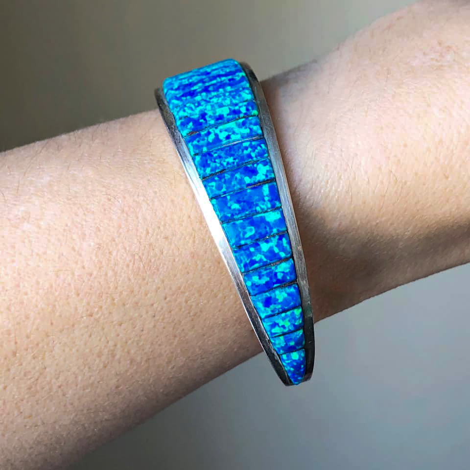 Native American Jewelry Navajo Opal Cuff Bracelet