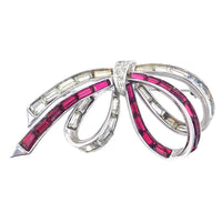 Boucher Baguette Bow Brooch