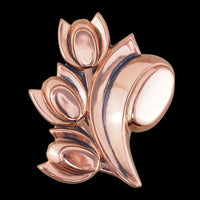 Renoir Brooch, Renoir Tulip, Vintage Brooch, Copper Brooch, Vintage Copper Pin, Midcentury Brooch, Modernist Brooch, Flower Brooch