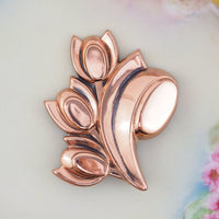 Renoir Brooch, Renoir Tulip, Vintage Brooch, Copper Brooch, Vintage Copper Pin, Midcentury Brooch, Modernist Brooch, Flower Brooch