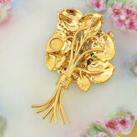 Joan Rivers Brooch, Bouquet of Violets Brooch, Flower Brooch, Joan Rivers Classics, 25th Anniversary, Purple lower Brooch, Bouquet Brooch
