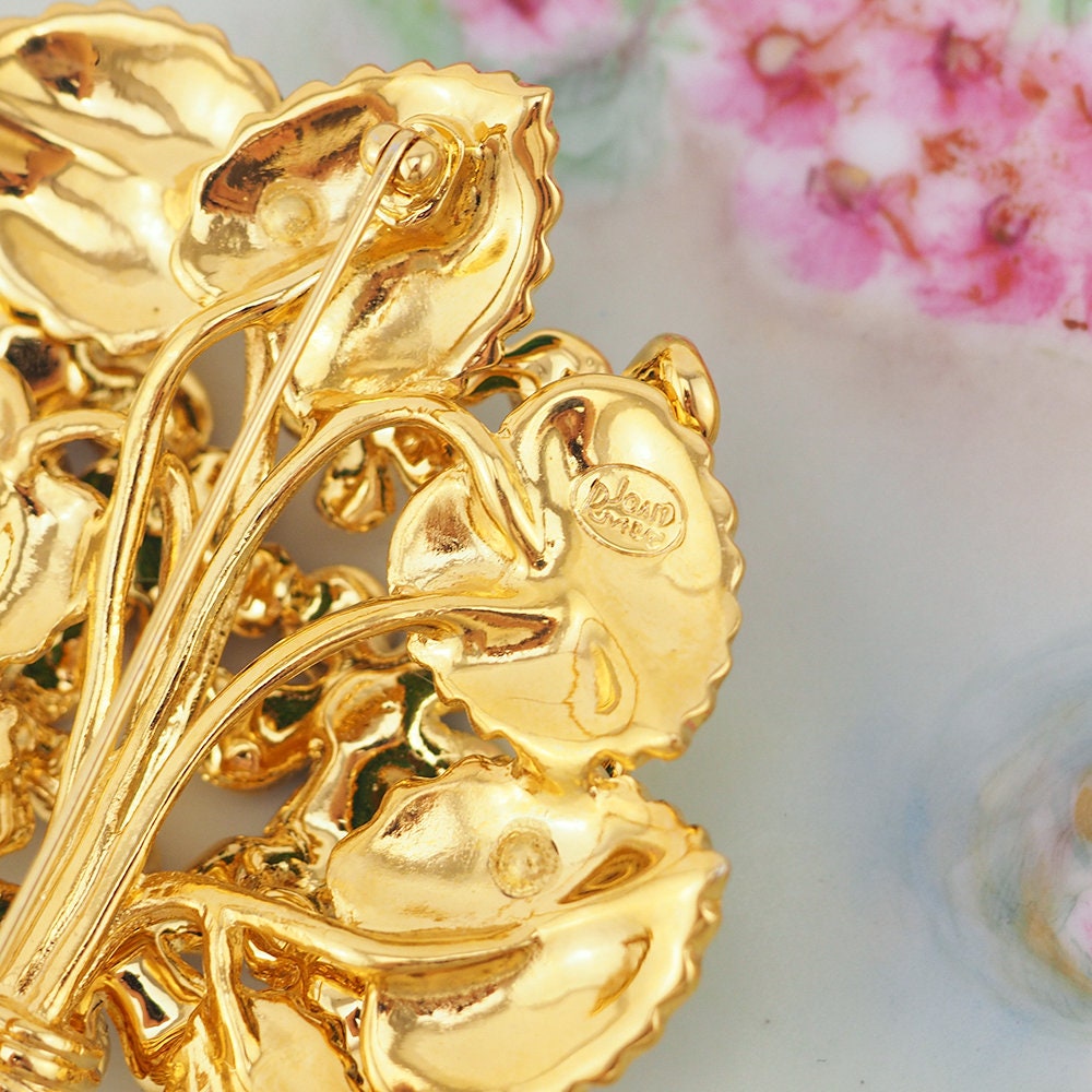 Joan Rivers Brooch, Bouquet of Violets Brooch, Flower Brooch, Joan Rivers Classics, 25th Anniversary, Purple lower Brooch, Bouquet Brooch