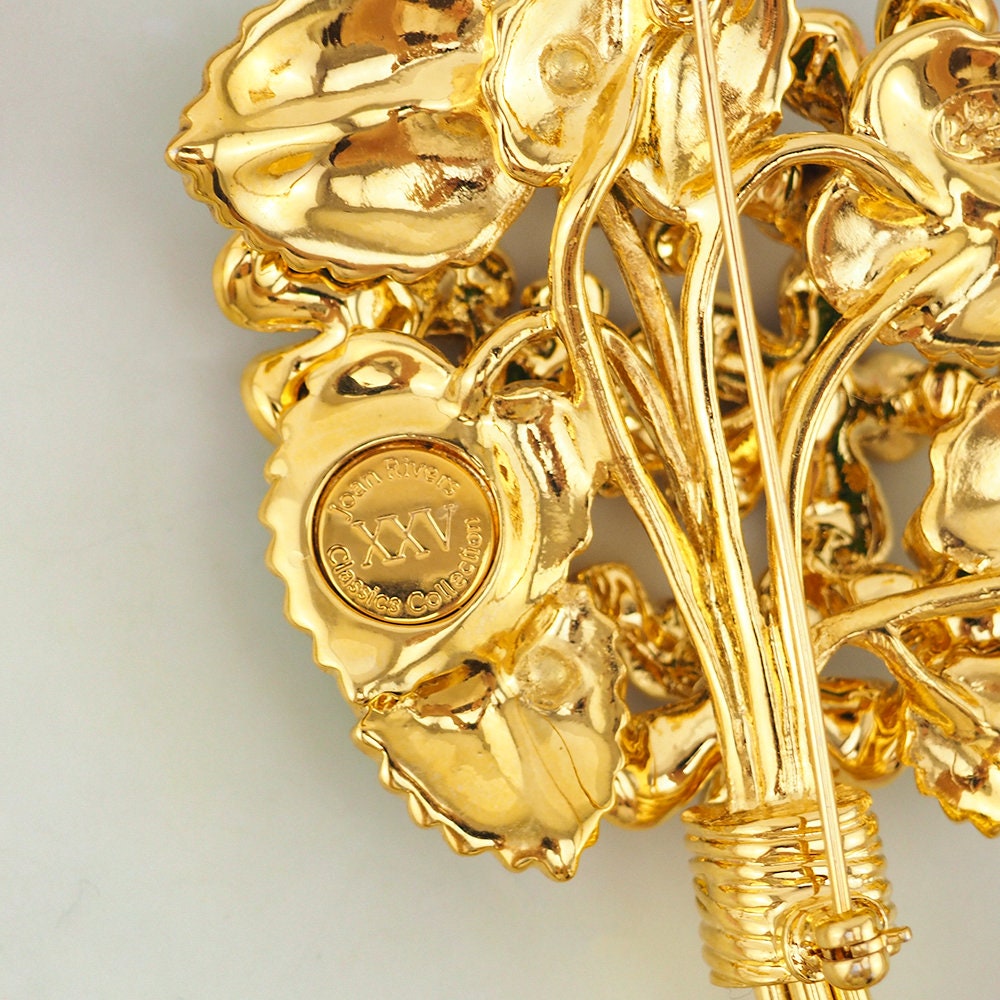 Joan Rivers Brooch, Bouquet of Violets Brooch, Flower Brooch, Joan Rivers Classics, 25th Anniversary, Purple lower Brooch, Bouquet Brooch
