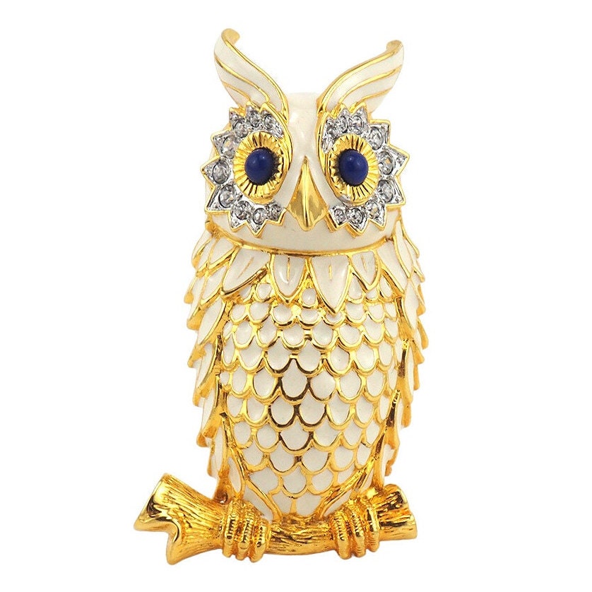 Kenneth Jay Lane Owl Brooch