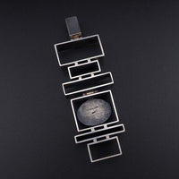 Hans Gehrig Pendant, Modernist Pendant, Canadian Modernist, Geometric Pendant, Mid Century Pendant, Sculptural Jewelry, 925 Silver Pendant