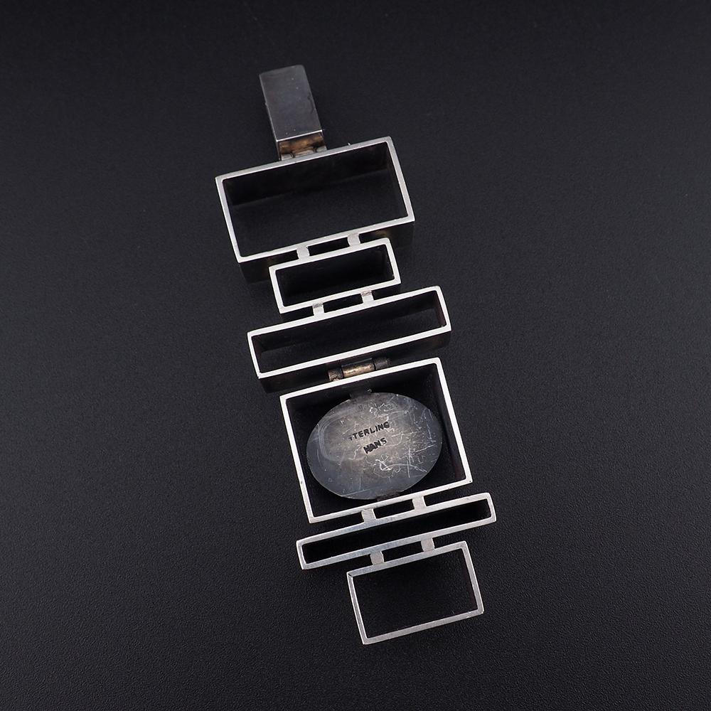 Hans Gehrig Pendant, Modernist Pendant, Canadian Modernist, Geometric Pendant, Mid Century Pendant, Sculptural Jewelry, 925 Silver Pendant