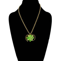 Mid-Century Vintage Green Bead Necklace