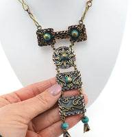 Vintage Maya Mexico Statement Necklace