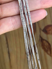Native Liquid Silver Bead Necklace With Sugilite
