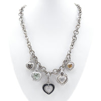 Judith Ripka Enhancer, Heart Pendant, Citrine Pendant, Heart Enhancer, Sterling Enhancer, Judith Ripka Pendant, Sterling Silver Heart, 925