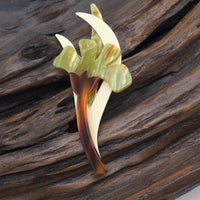 Lea Stein Edelweiss Flower Brooch