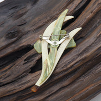 Lea Stein Edelweiss Flower Brooch