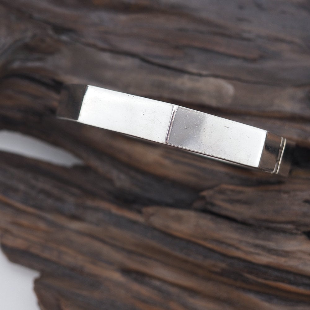 Vintage Mexican Geometric Silver Bracelet