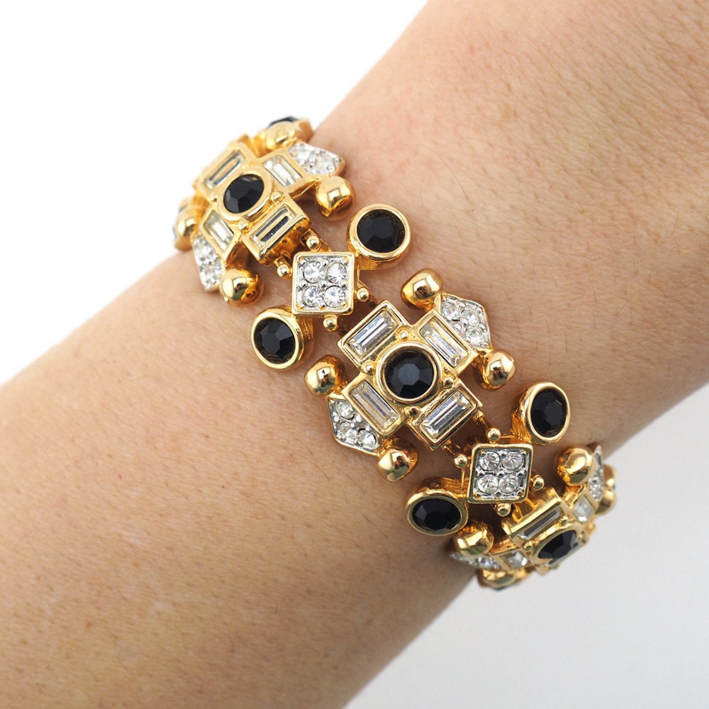 Signed Swarovski Rhinestone Bracelet