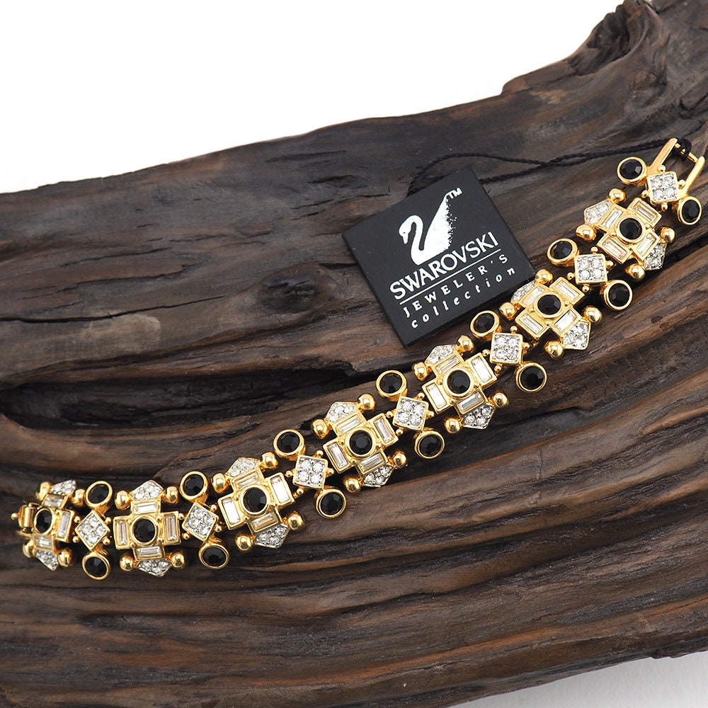 Signed Swarovski Rhinestone Bracelet