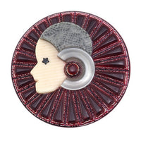 Lea Stein French Collerette Brooch