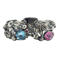 Vintage Hobe Sterling Silver Flower Bracelet