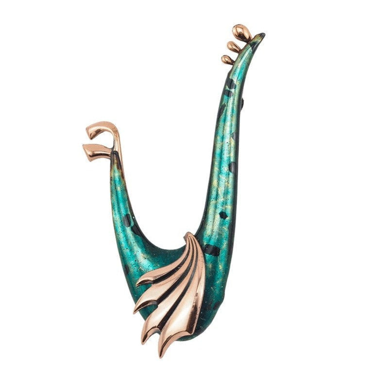 Matisse Windsong Copper Enamel Brooch