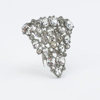 Vintage Clear Rhinestone Fur Clip