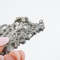 Vintage Clear Rhinestone Fur Clip