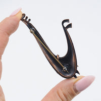Matisse Windsong Copper Enamel Brooch