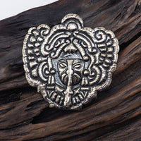 Vintage Prieto Mexico Repoussé Silver Brooch