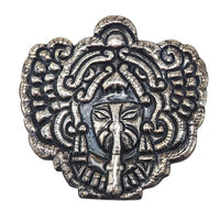 Vintage Prieto Mexico Repoussé Silver Brooch