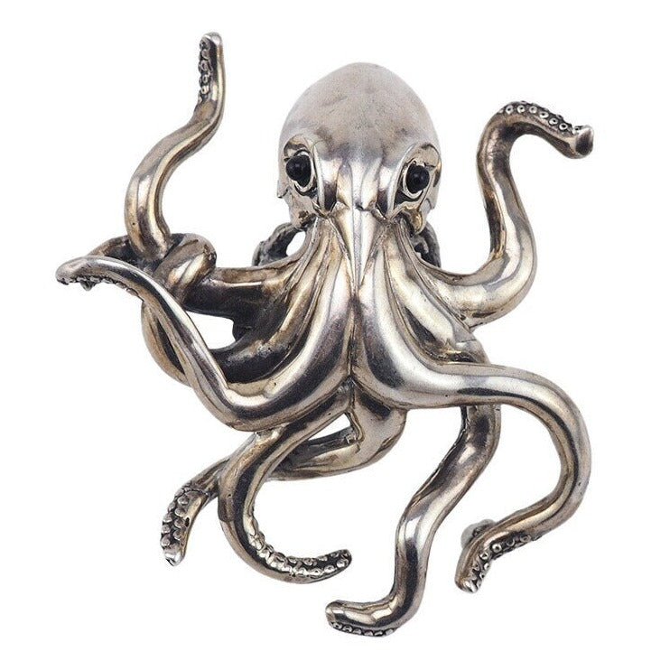 Som's Huge Sterling Silver Octopus Ring – Vintage Jewelry Girl