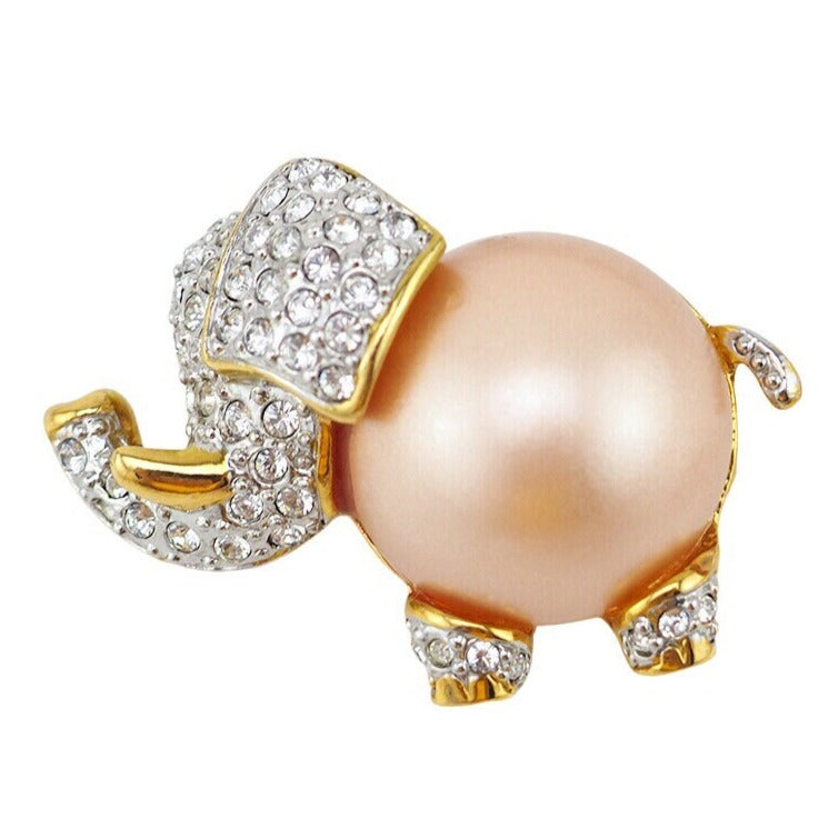 Kenneth Lane Brooch, Elephant Brooch, Vintage Brooch, KJL Brooch, Rhinestone Brooch, Vintage KJL, Vintage Kenneth Lane, Rhinestone Brooch