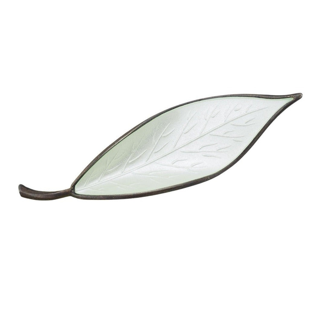 David Andersen Brooch, David Andersen Leaf, Minimalist Brooch, Enamel Brooch, Leaf Brooch, Silver Enamel Brooch, Norway Enamel, 925 Enamel