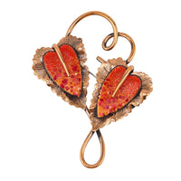 Vintage Matisse Renoir Heart Leaf Brooch