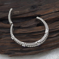 Judith Ripka Bracelet, Amethyst Bracelet, Cuff Bracelet, Sterling Silver Bracelet, Designer Bracelet, Judith Ripka Jewelry, 925 Bracelet