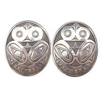 Haisla Art Earrings, Lyle Wilson, Canadian Indigenous Art, Sterling Silver, Pierced Earrings, West Coast Jewelry, Haisla Silver, 925