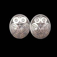 Haisla Art Earrings, Lyle Wilson, Canadian Indigenous Art, Sterling Silver, Pierced Earrings, West Coast Jewelry, Haisla Silver, 925