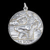 Vintage Silver Medal, Transportation Medal, Medal Pendant, Art Deco Medal, LA ROUTE, Ray Pelletier Silver Pendant, Antique Pendant