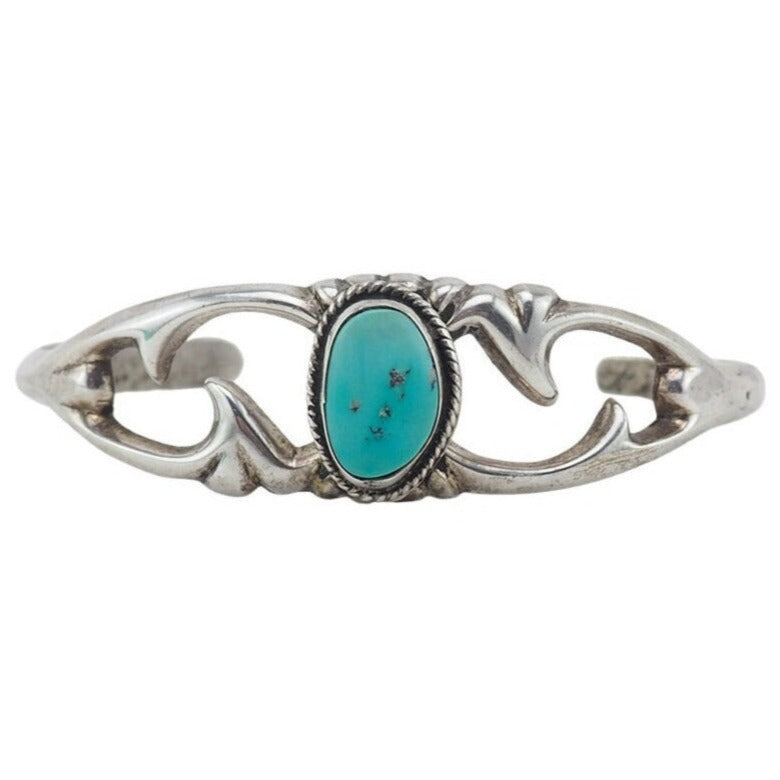 Silver Cuff Bracelet, Turquoise Bracelet, Sand Cast Bracelet, Native American Bracelet, Cuff Bracelet, Silver Bracelet, Sterling Silver Cuff