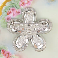 Joan Rivers Brooch, Flower Brooch, Crystal Brooch, Big Flower, Statement Brooch, Joan Rivers Jewelry, Beautiful Brooch, Designer Jewelry