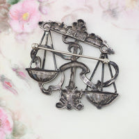 Cini Libra Brooch, Cini Sterling, Cini Zodiac, Vintage Brooch, Cini Brooch, Libra Brooch, Zodiac Brooch, Libra Jewelry, Libra Scales, 925