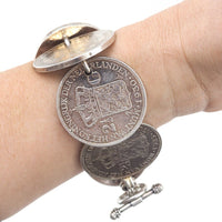 Vintage Netherlands Coin Bracelet, 1930s Coins, Silver Coin Bracelet, Vintage Coins, Silver Coins, Silver Bracelet, 925 Bracelet, OOAK