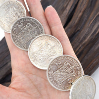 Vintage Netherlands Coin Bracelet, 1930s Coins, Silver Coin Bracelet, Vintage Coins, Silver Coins, Silver Bracelet, 925 Bracelet, OOAK