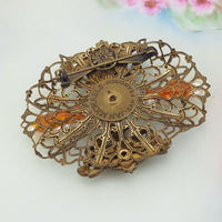 Jan Michaels Jewelry, Vintage Style Brooch, Stick Pearl Brooch, Brass Filigree Brooch, Gold Tone Brooch, Pearl Pin, Designer Brooch