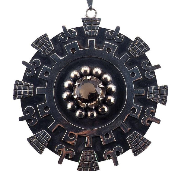 Vintage Mexican Silver Jewelry Pendant