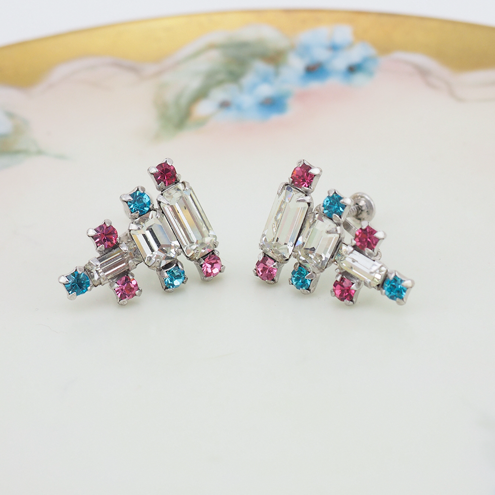 Vintage Jay Flex Rhinestone Jewelry Set