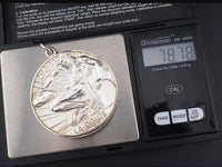 Vintage Silver Art Deco Transportation Medal Pendant
