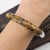 Mexican Bracelet, Tiger Eye Inlay, Mexico Silver Jewelry, Vintage Bracelet, Mexico 925, Silver Inlay, Bangle Bracelet, Silver Bangle