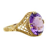 Vintage Amethyst Gold Ring